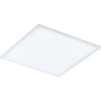Loops 595mm Modern Sleek Ceiling Light White Slim Square Low Profile 33W LED 4000K