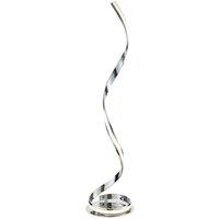 Loops Floor Lamp Light Chrome & White Acrylic 22W LED module Bulb Included