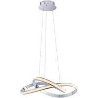 Loops Ceiling Pendant Light Chrome Plate & White Silicone 35W LED Bulb Included