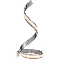 Loops Table Lamp Chrome Plate & White Acrylic 14W LED module Bulb Included