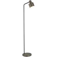 Loops Floor Lamp Light Antique Bronze & Textured Matt Black 40W E27 Standing
