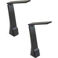 Loops 2 PACK Table Lamp Colour Black Integral Rechargeable Battery LED 1.8W Included