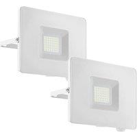 Loops 2 PACK IP65 Outdoor Wall Flood Light White Adjustable 30W LED Porch Lamp