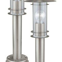 Loops 2 PACK IP44 Outdoor Bollard Light Stainless Steel 500mm 60W E27 Driveway Post in Metallics