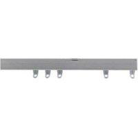 New Edge Blinds Silver Fineline Aluminium Curtain Track | Size: 500 cm width x 101 cm drop