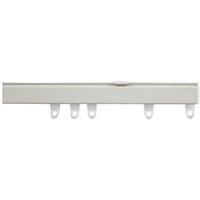 New Edge Blinds White Fineline Aluminium Curtain Track | Size: 500 cm width x 101 cm drop