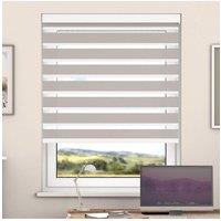 New Edge Blinds Amphora Day & Night Zebra Roller Blind with Cassette in Beige | Size: 60 cm width x 200 cm drop