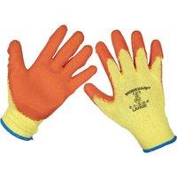 Loops 120 PAIRS Knitted Work Gloves with Latex Palm - Large - Improved Grip Breathable