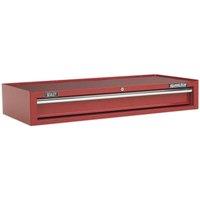 Loops 1030 x 440 x 170mm RED 1 Drawer MID-BOX Tool Chest Lockable Storage Unit Cabinet