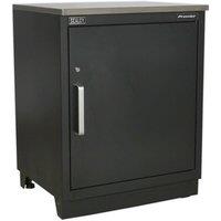 Loops 775mm Heavy Duty Modular Floor Cabinet - One Door - Steel - Adjustable Shelf in Metallics