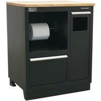 Loops 775mm Heavy Duty Multifunction Modular Floor Cabinet - Steel Construction in Metallics