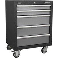 Loops 650mm Modular 5 Drawer Mobile Cabinet - Ball Bearing Slides - Swivel Castors