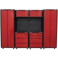 Loops Premium 2.6m Modular Garage Storage System - Heavy Duty - Workshop Cabinets