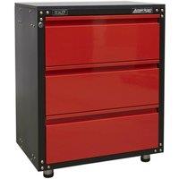 Loops Modular 3 Drawer Cabinet with Worktop - 665 x 460 x 820mm - Ball Bearing Slides