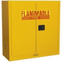 Loops Flammable Substance Storage Cabinet - 1095mm x 460mm x 1120mm - 3-Point Key Lock