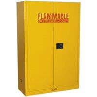 Loops Flammable Substance Storage Cabinet - 1095mm x 460mm x 1655mm - 3-Point Key Lock