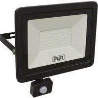 Loops Extra Slim Floodlight with PIR Sensor - 100W SMD LED - IP65 Rated - 8500 Lumens
