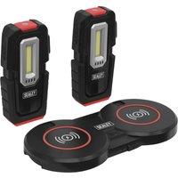 Loops 2 x Magnetic Inspection Light & Dual Charging Base - 3W COB & 1W SMD LED