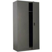 Loops Floor Standing Steel Cabinet - 915 x 460 x 1830mm - Two Door - Cylinder Lock in Metallics