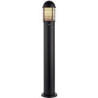 Loops Outdoor Pathway Bollard Post Light - 60W E27 GLS - 1000mm Height - Matt Black