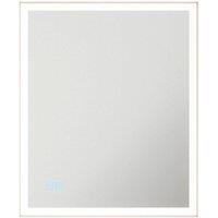 Loops 500 x 600mm IP44 LED Bathroom Mirror & Demister - Tunable White Diffused Border