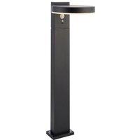 Loops 500mm Outdoor Bollard Post Light - PIR Sensor - Textured Black & White Diffuser