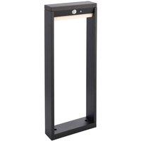 Loops 500mm Slim Outdoor Bollard Post Light PIR Sensor Textured Black & White Diffuser