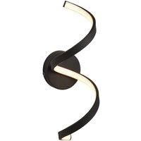 Loops Non Automatic Outdoor LED Wall Light - Textured Black & White Diffuser