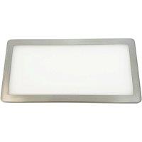 Loops 4x BRUSHED NICKEL Ultra-Slim Rectangle Under Cabinet Kitchen Light & Driver Kit - Warm White Diffused LED in Metallics