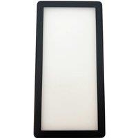 Loops 4x MATT BLACK Ultra-Slim Rectangle Under Cabinet Kitchen Light & Driver Kit - Natural White Diffused LED
