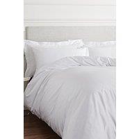 Bianca 400 Thread Count Cotton Sateen Duvet Set in White | Size: King