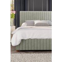 Laurence Llewelyn-Bowen Estella Ottoman Storage Bed in Plush Velvet Fabric, Custom Made in Duck Egg Blue | Size: Super King