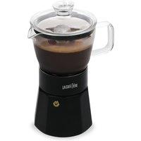 La Cafetiere Glass Espresso Maker, Black, 6 cup in Black