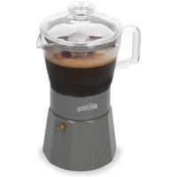 La Cafetiere Verona 6 Cup Glass Espresso Coffee Maker, Latte in Cream