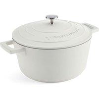 MasterClass Cream Cast Aluminium Casserole Dish, 4L