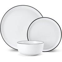 Mikasa Limestone 12pc Porcelain Dinner Set, White
