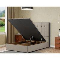 Eleganza Home Highland Ottoman Bed Floor Standing - Malham Weave in Cream | Size: Super King