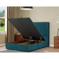 Eleganza Home Maryland Ottoman Bed Floor Standing - Plush in Emerald | Size: Super King