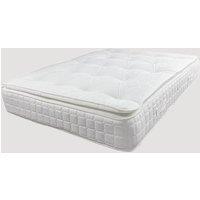 Eleganza Home Pillowtop Pocket 1000 Sprung Mattress in White | Size: King