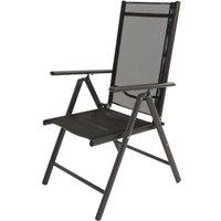 Regatta Varna Reclining Aluminium Camping Chair in Black