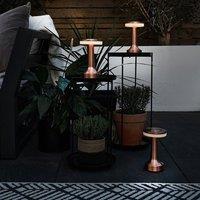 ValueLights Set of 3 Talence Copper LED Touch Table Lamp
