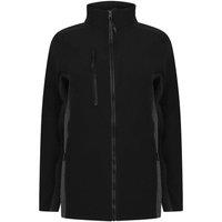 Henbury Contrast Soft Shell Jacket in Black | Size: Medium
