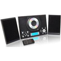 Grouptronics HIFI with CD Player Radio & AUX IN Socket For Connecting Phone MP3 Player Tablet or IPod in Black