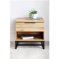 Time4sleep Chicago 1 Drawer Bedside in Light Oak