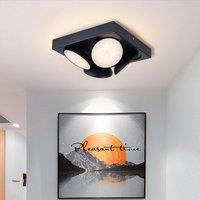 Harper Living 4 Light LED Square Ceiling Spotlight 4x 5W 3000K Dimmable Black