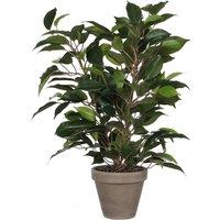 Leaf 120cm Artificial Purple Large Spiral with Decorative Planter in Green