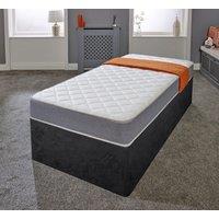 eXtreme Comfort Ltd Cooltouch Essentials Grey Memory Foam Hybrid Spring Mattress in Mid Grey | Size: Small Double
