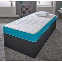 eXtreme Comfort Ltd Ocean Memory Foam Spring Mattress in Bright Blue | Size: Small Double