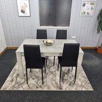 KOSY KOALA Dining Table With 4 Chairs, Kitchen Dining Table Set Of 4