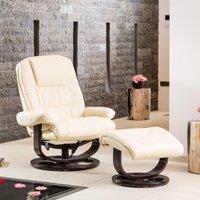 Artemis Home Burdell Swivel Recliner with Massage & Heat in Cream